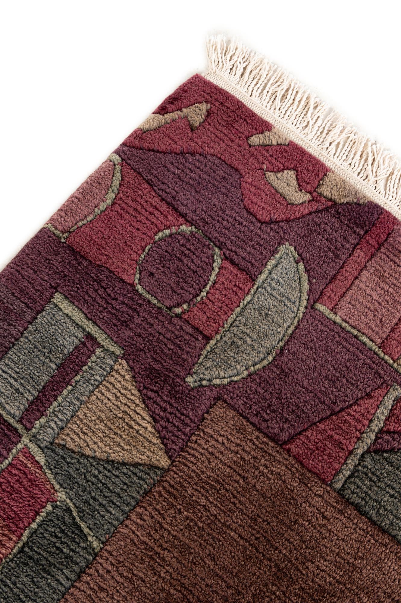6' 11 x 8' 5 Hand Knotted Tibet Wool Rug