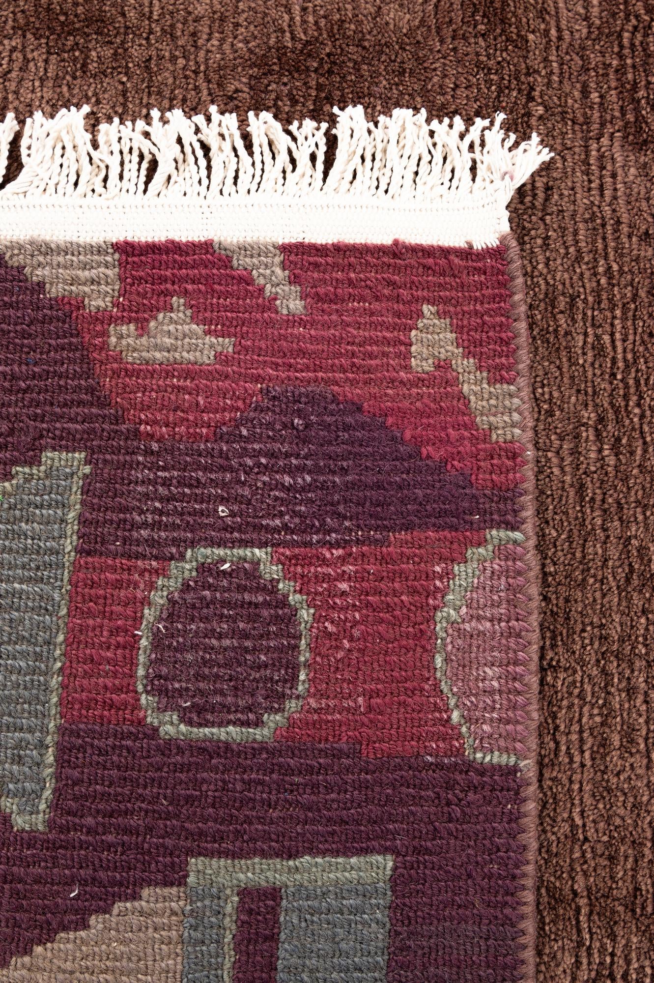 6' 11 x 8' 5 Hand Knotted Tibet Wool Rug