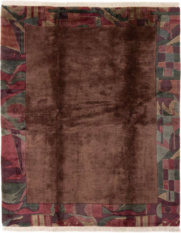 6' 11 x 8' 5 Hand Knotted Tibet Wool Rug