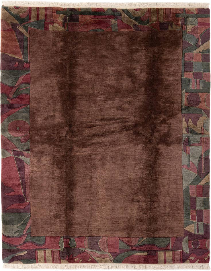 Detail image of 6' 11 x 8' 5 Hand Knotted Tibet Wool Rug