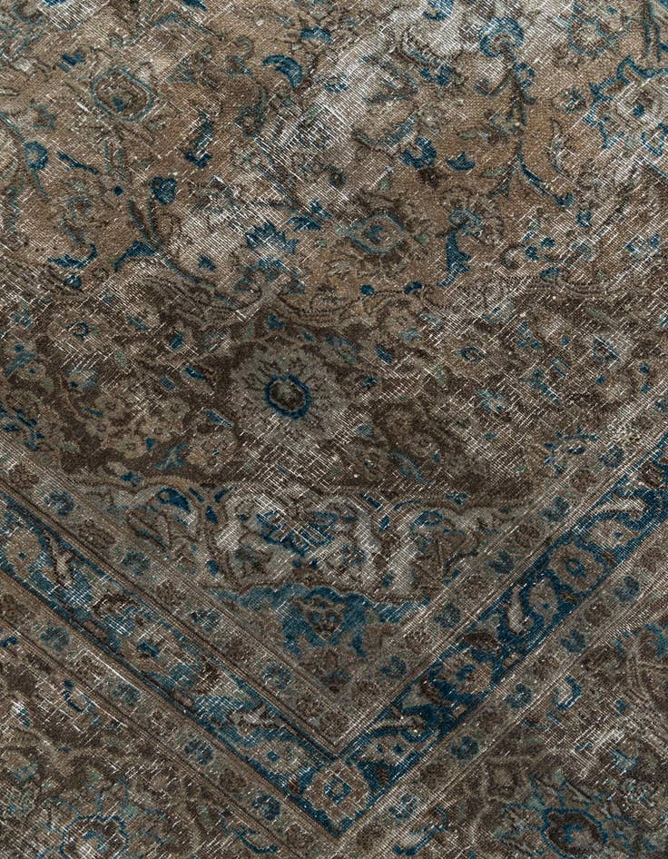 Detail image of 9' 9 x 12' 4  Hand Knotted Ultra Vintage Persian Wool Rug