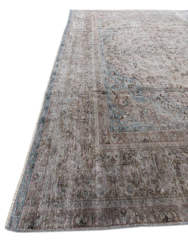 Detail image of 9' x 12' 5  Hand Knotted Ultra Vintage Persian Wool Rug