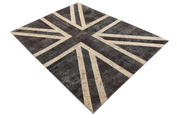 5' x 6' 7 Hand Knotted Ultra Vintage Persian Wool Rug