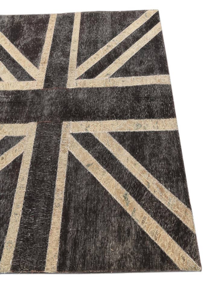 Detail image of 5' x 6' 7  Hand Knotted Ultra Vintage Persian Wool Rug