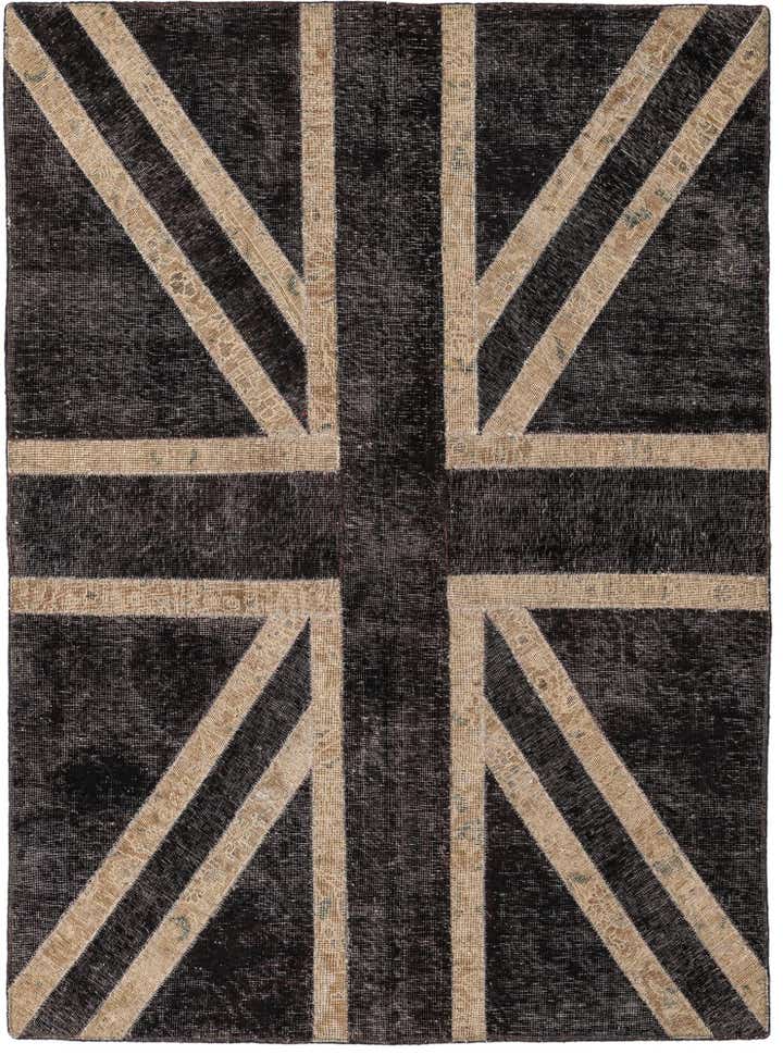 5' x 6' 7 Hand Knotted Ultra Vintage Persian Wool Rug