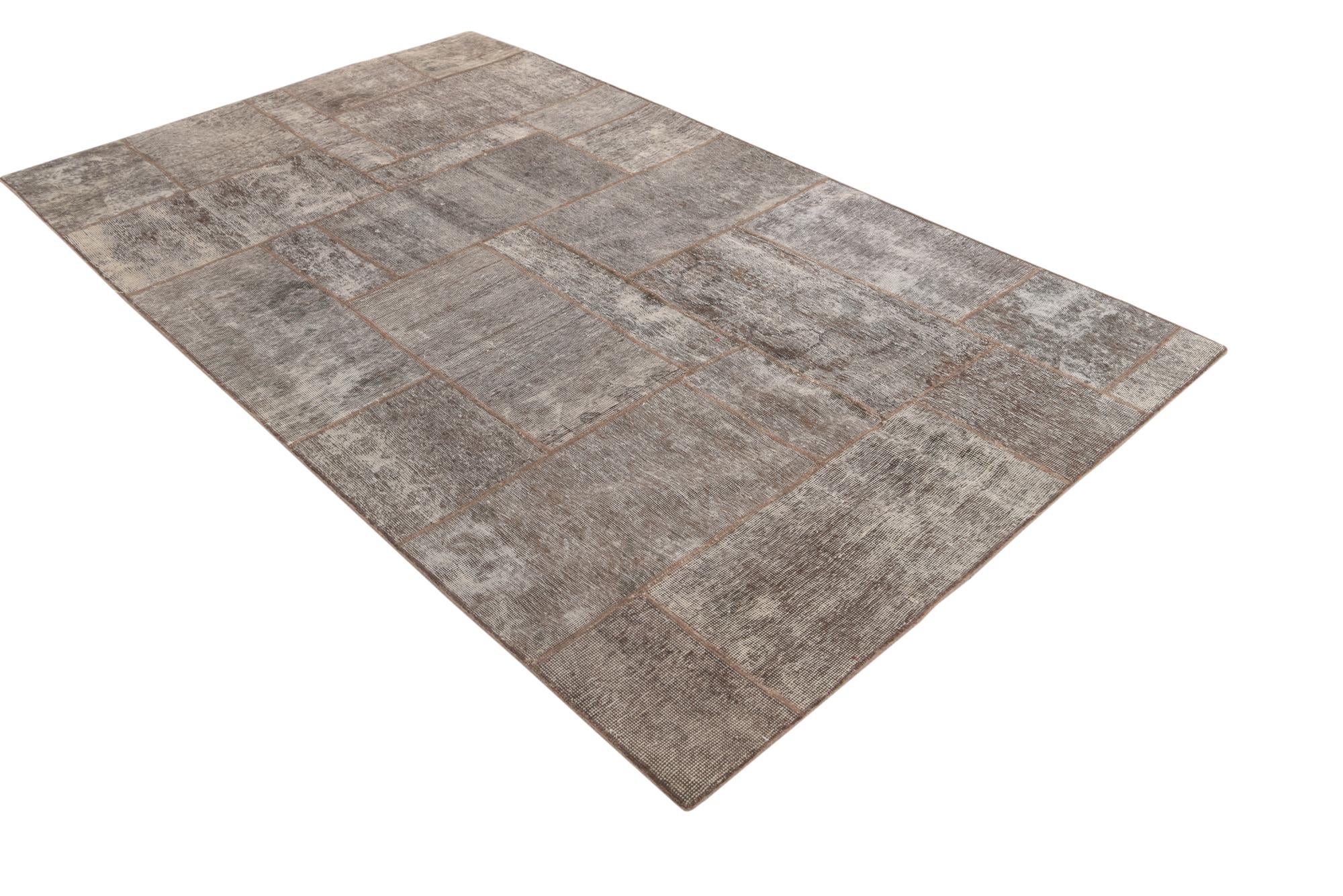 5' x 8' 3 Hand Knotted Ultra Vintage Persian Wool Rug