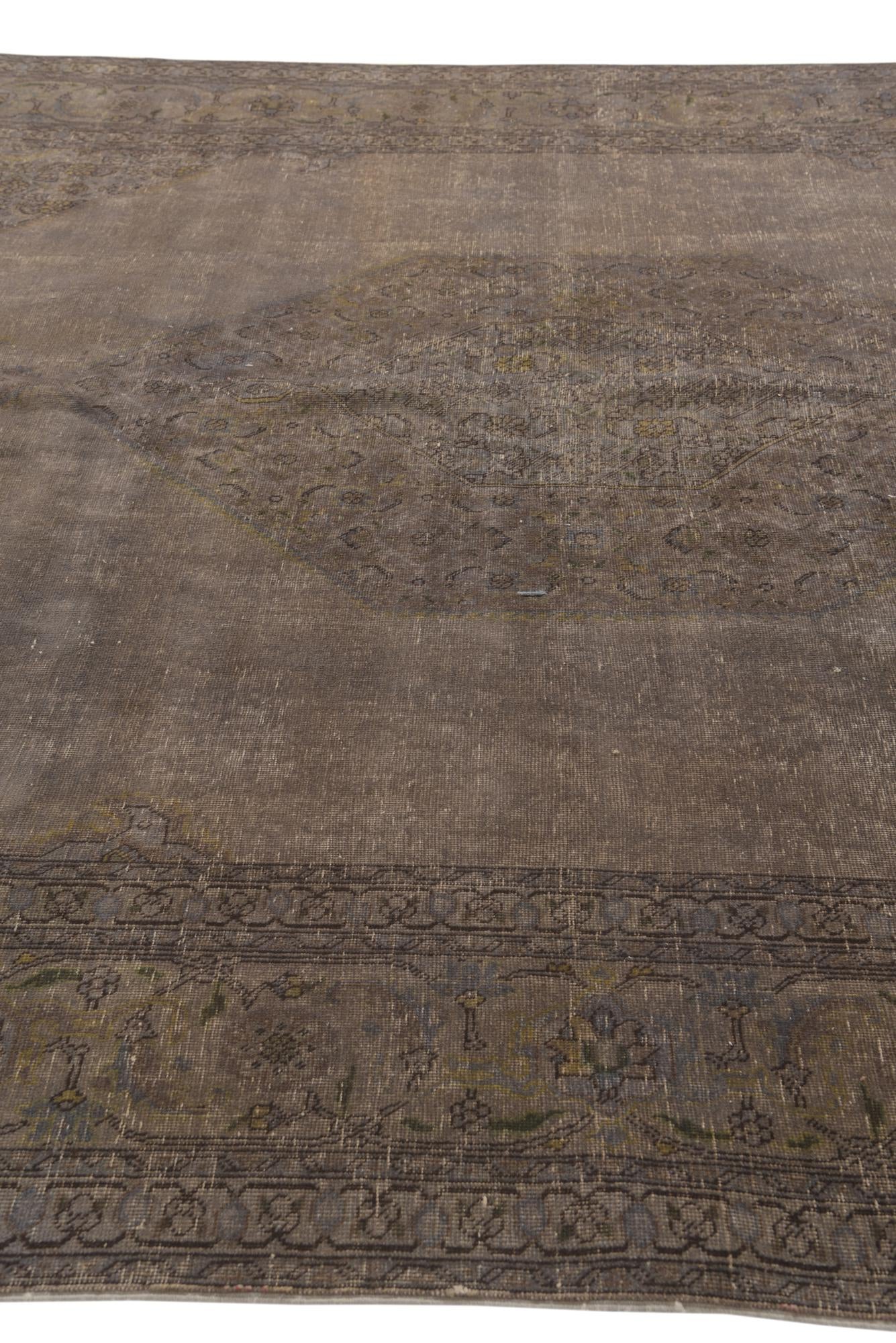 9' 9 x 12' 8 Hand Knotted Ultra Vintage Persian Wool Rug