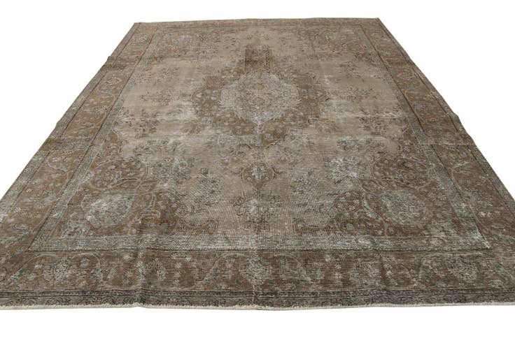 Detail image of 9' 7 x 12' 1 Hand Knotted Ultra Vintage Persian Wool Rug