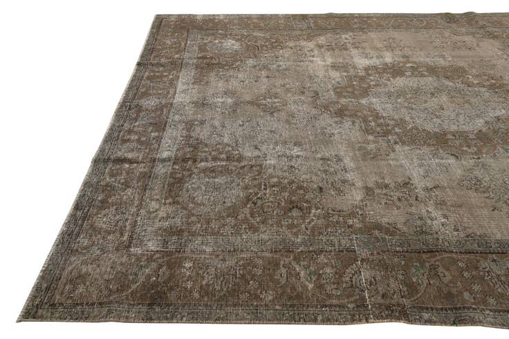 Detail image of 9' 7 x 12' 1 Hand Knotted Ultra Vintage Persian Wool Rug