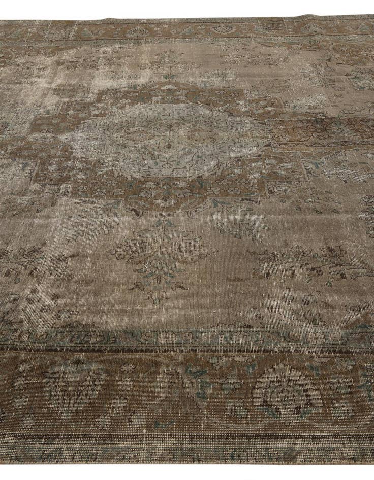 Detail image of 9' 7 x 12' 1  Hand Knotted Ultra Vintage Persian Wool Rug