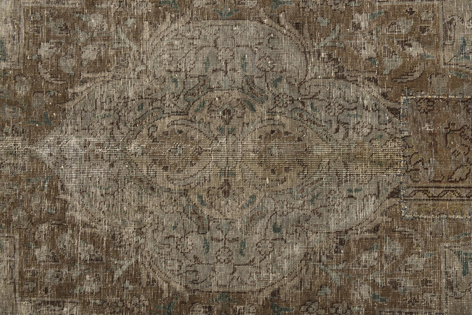 9' 7 x 12' 1 Hand Knotted Ultra Vintage Persian Wool Rug