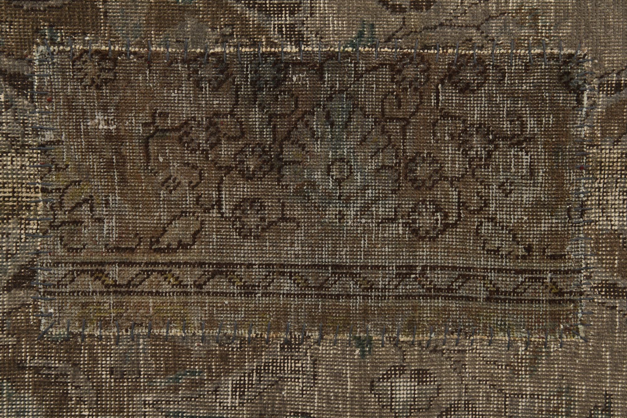 9' 7 x 12' 1 Hand Knotted Ultra Vintage Persian Wool Rug