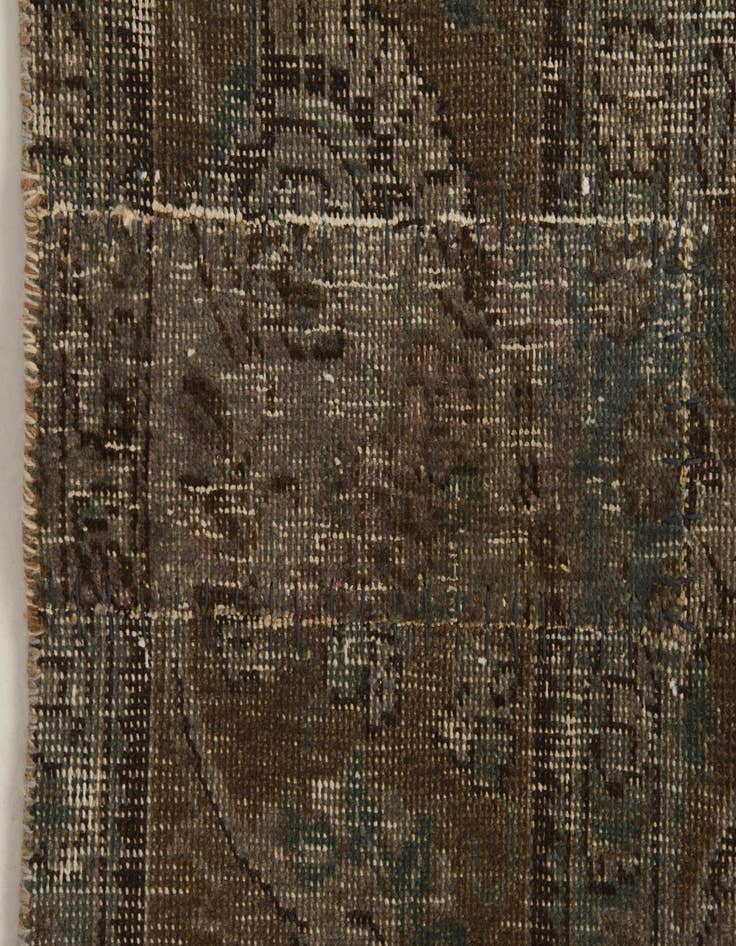 Detail image of 9' 7 x 12' 1  Hand Knotted Ultra Vintage Persian Wool Rug