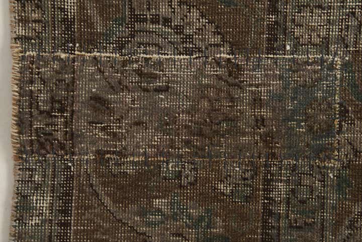 9' 7 x 12' 1 Hand Knotted Ultra Vintage Persian Wool Rug