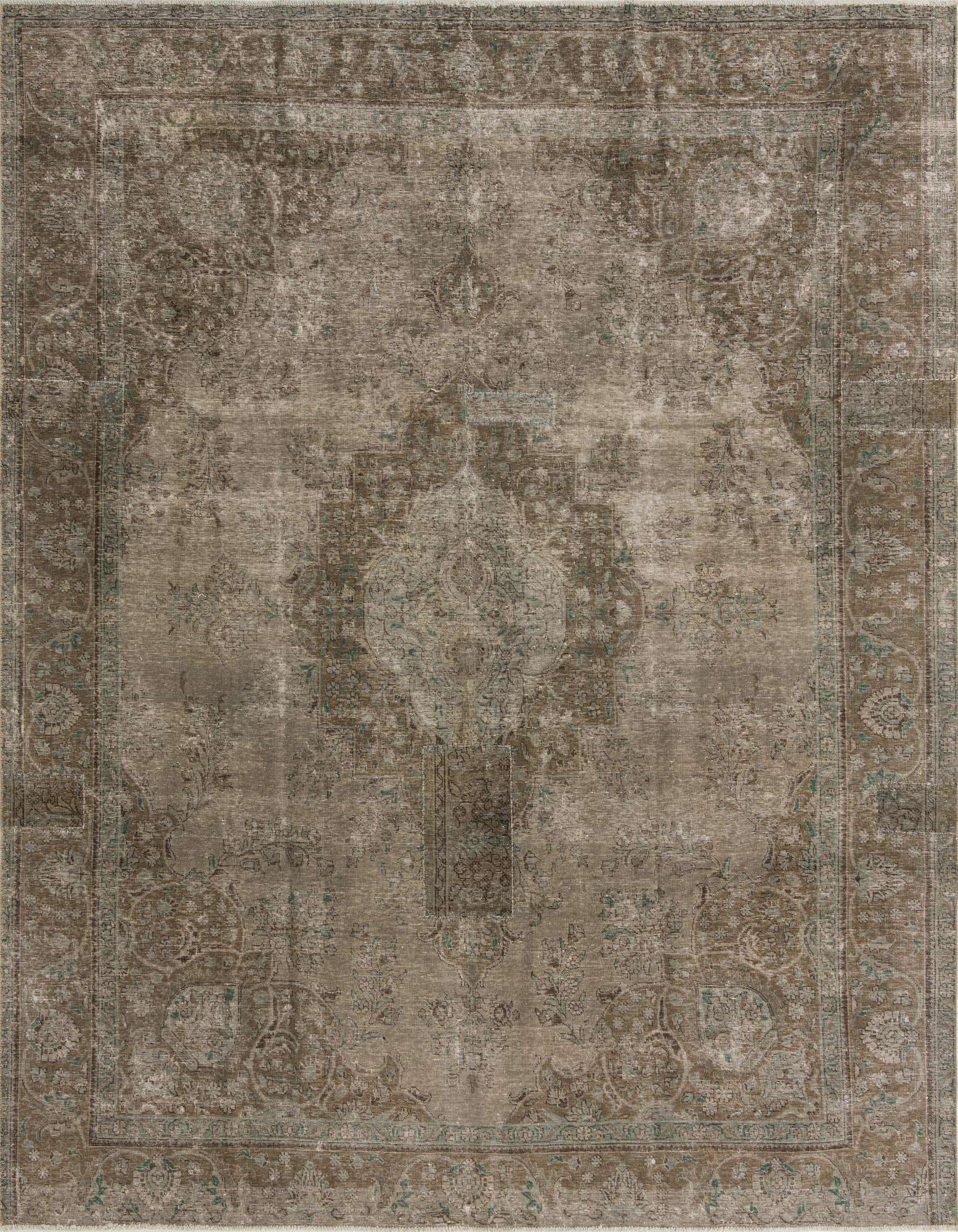 Primary image 9' 7 x 12' 1  Hand Knotted Ultra Vintage Persian Wool Rug