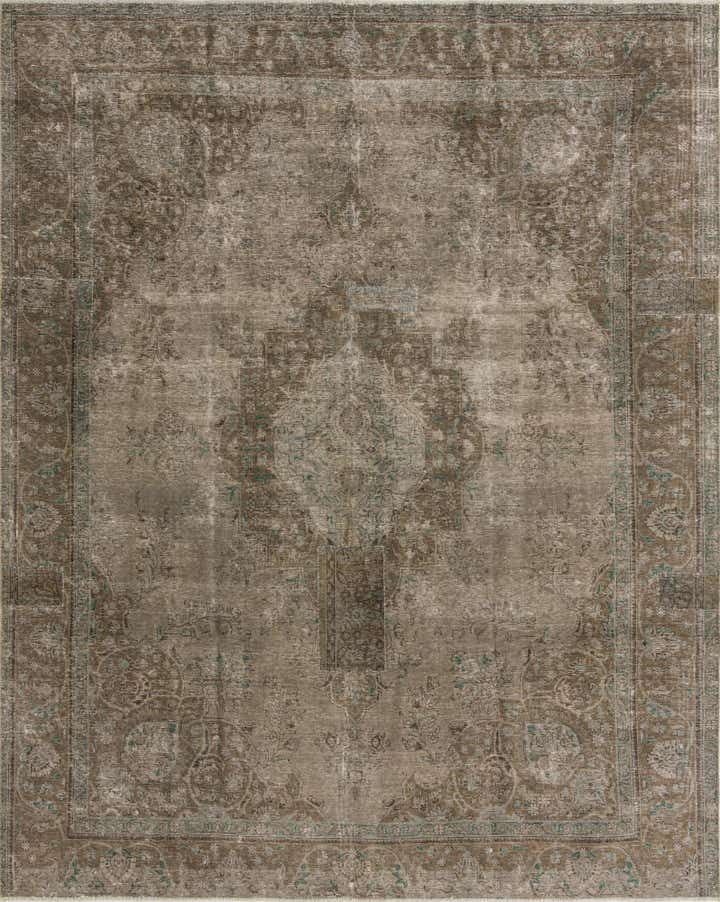 9' 7 x 12' 1 Hand Knotted Ultra Vintage Persian Wool Rug