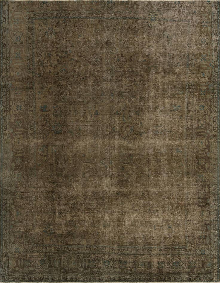 Detail image of 9' 7 x 12' 2 Hand Knotted Ultra Vintage Persian Wool Rug