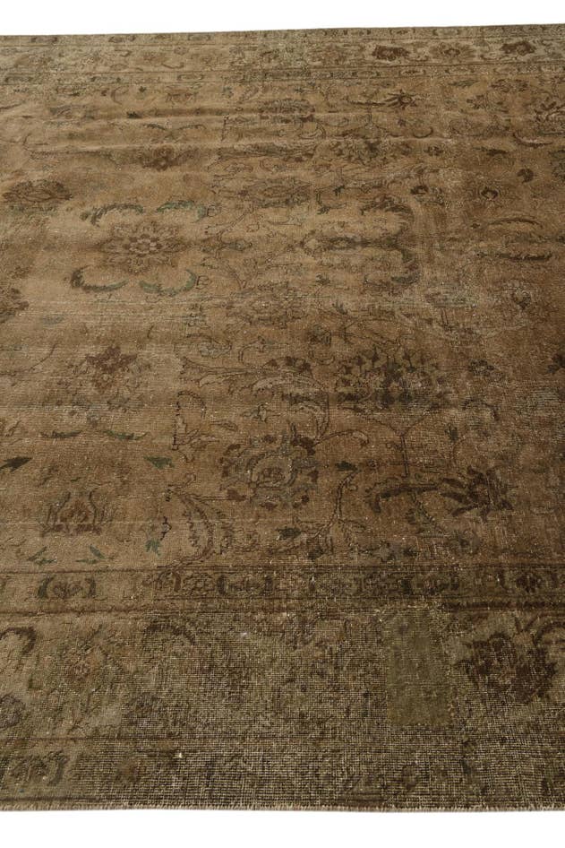 Detail image of 9' 2 x 11' 9 Hand Knotted Ultra Vintage Persian Wool Rug