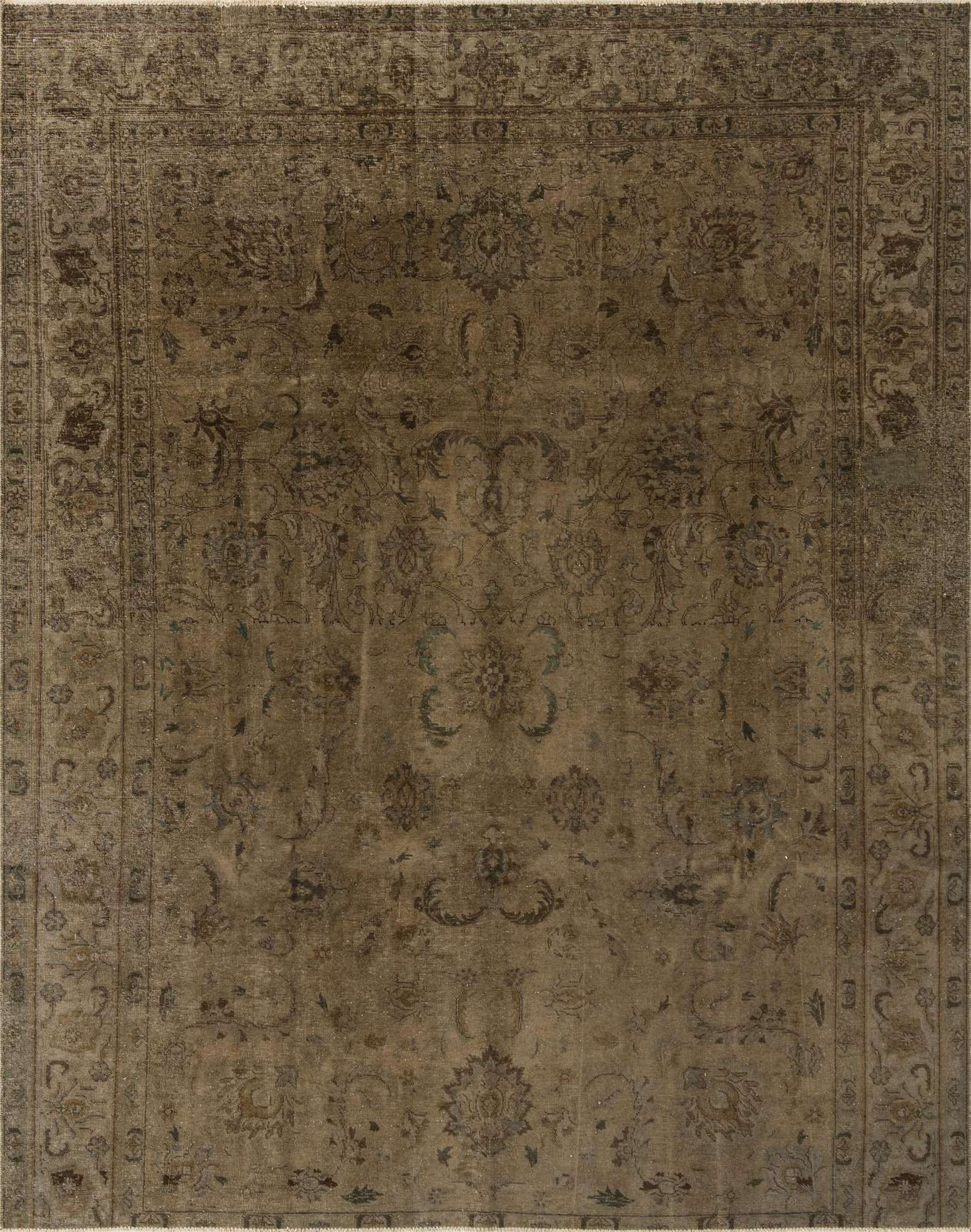 9' 2 x 11' 9 Hand Knotted Ultra Vintage Persian Wool Rug