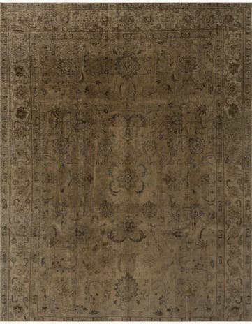 9' 2 x 11' 9 Hand Knotted Ultra Vintage Persian Wool Rug