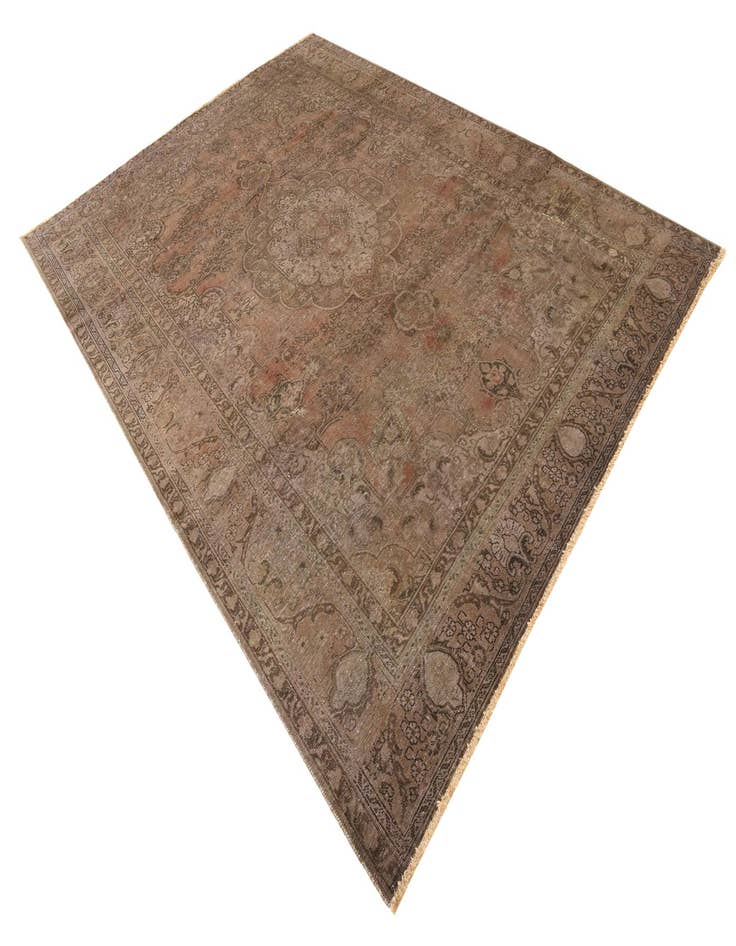 Detail image of 8' 2 x 11' 3  Hand Knotted Ultra Vintage Persian Wool Rug