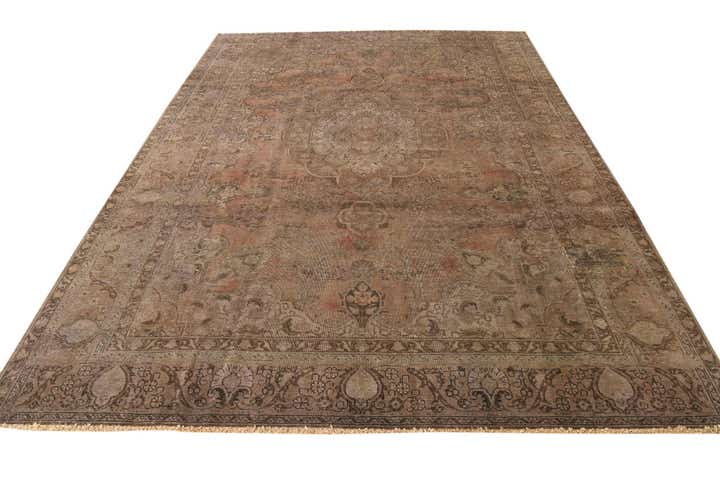 8' 2 x 11' 3 Hand Knotted Ultra Vintage Persian Wool Rug