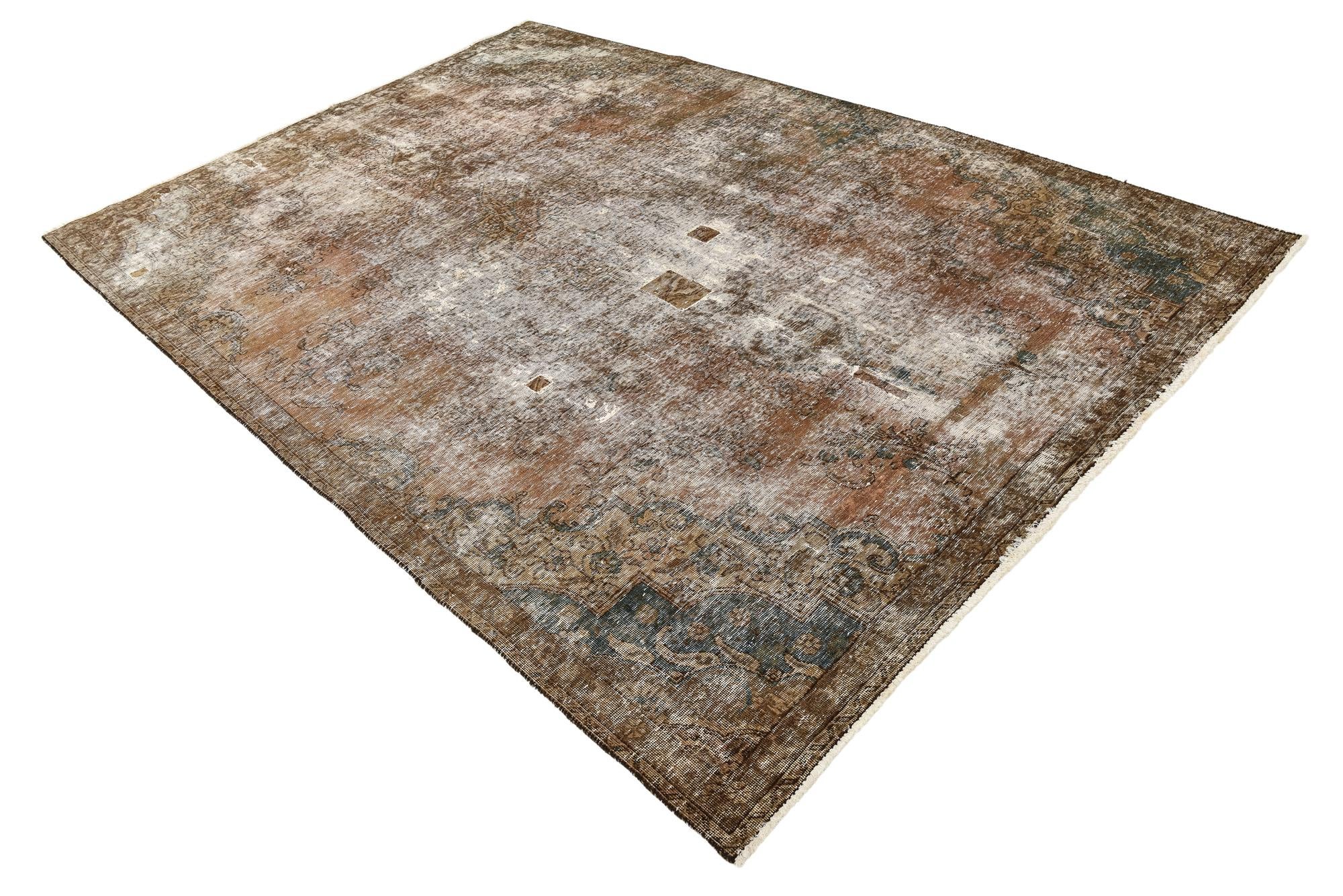 7' 3 x 10' 5 Hand Knotted Ultra Vintage Persian Wool Rug