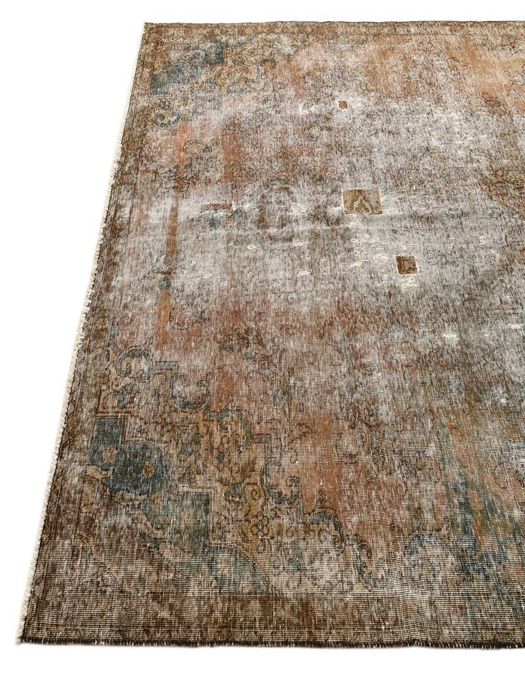 Detail image of 7' 3 x 10' 5  Hand Knotted Ultra Vintage Persian Wool Rug