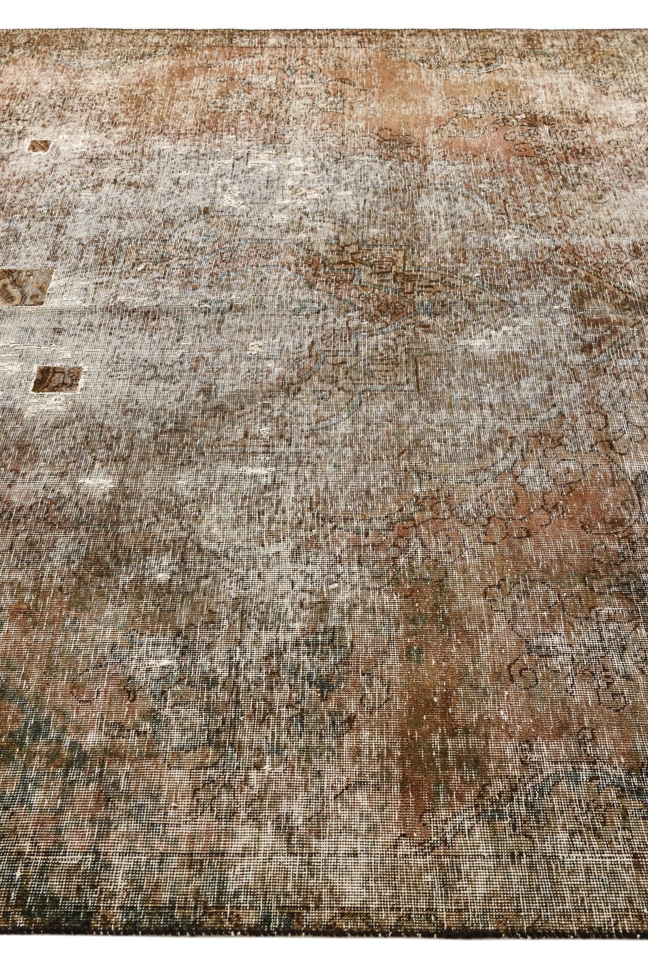 7' 3 x 10' 5 Hand Knotted Ultra Vintage Persian Wool Rug