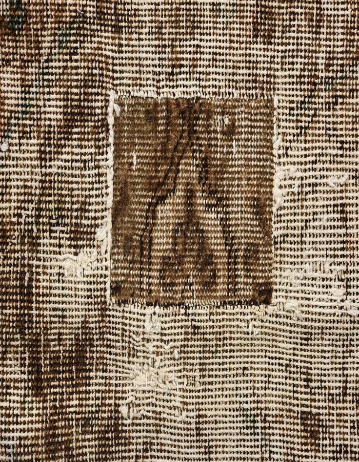 Detail image of 7' 3 x 10' 5  Hand Knotted Ultra Vintage Persian Wool Rug