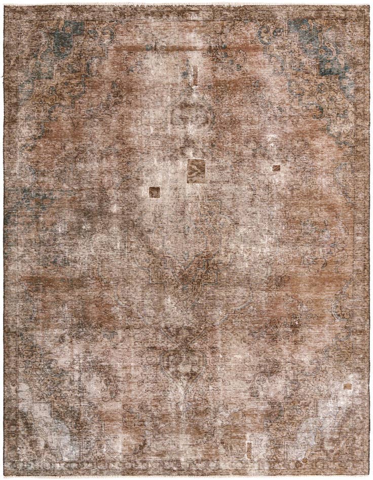 Detail image of 7' 3 x 10' 5 Hand Knotted Ultra Vintage Persian Wool Rug