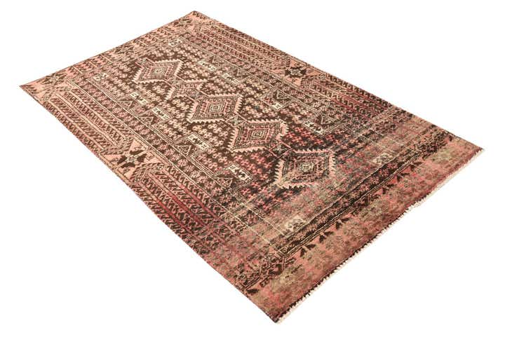 3' 4 x 5' 8 Hand Knotted Ultra Vintage Persian Wool Rug