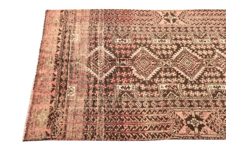 Detail image of 3' 4 x 5' 8 Hand Knotted Ultra Vintage Persian Wool Rug