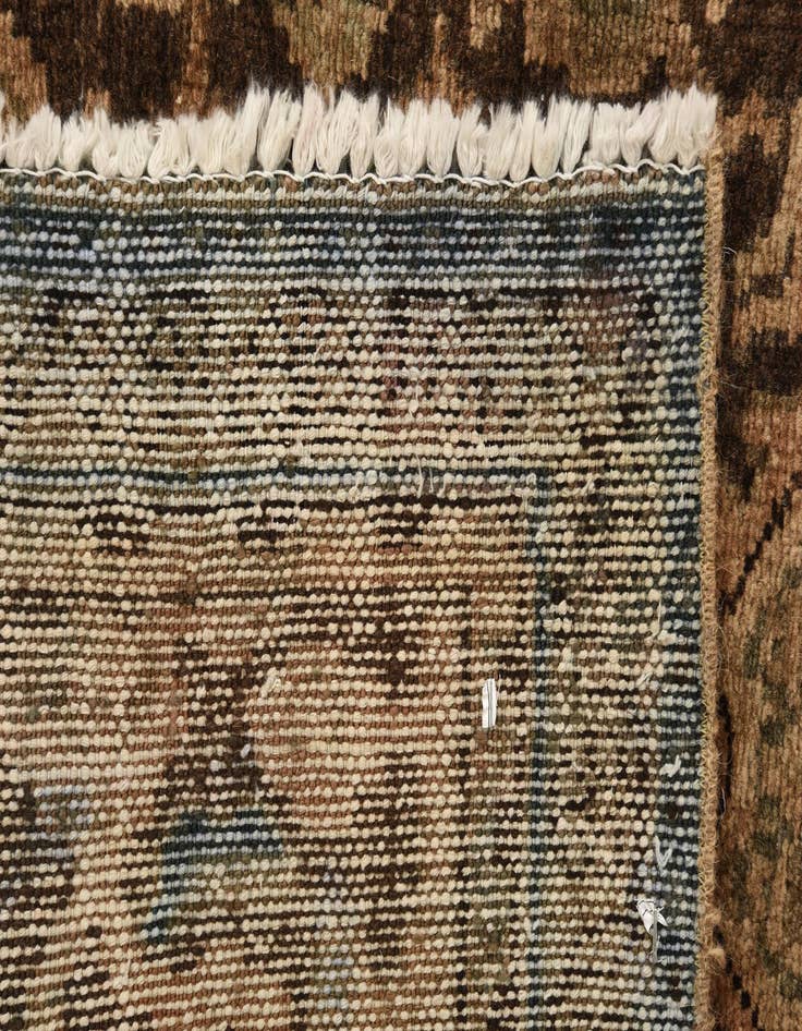 Detail image of 4' 9 x 7'  Hand Knotted Ultra Vintage Persian Wool Rug