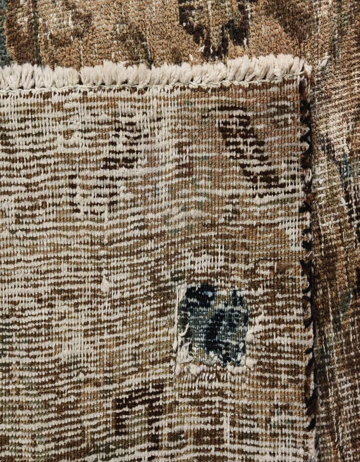 Detail image of 9' 6 x 11' 6  Hand Knotted Ultra Vintage Persian Wool Rug