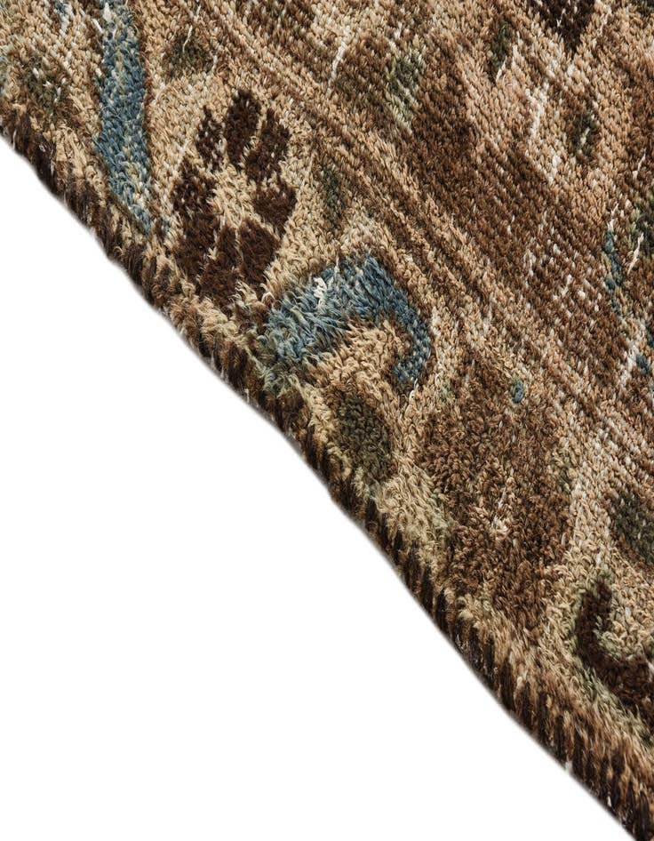 Detail image of 9' 6 x 11' 6  Hand Knotted Ultra Vintage Persian Wool Rug