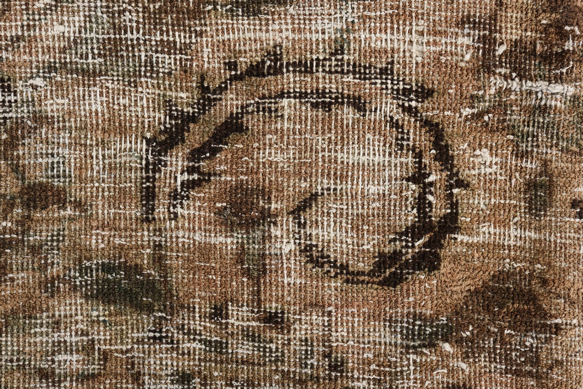 9' 6 x 11' 6 Hand Knotted Ultra Vintage Persian Wool Rug