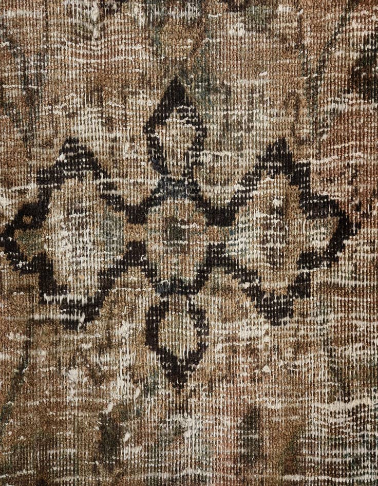 Detail image of 9' 6 x 11' 6  Hand Knotted Ultra Vintage Persian Wool Rug