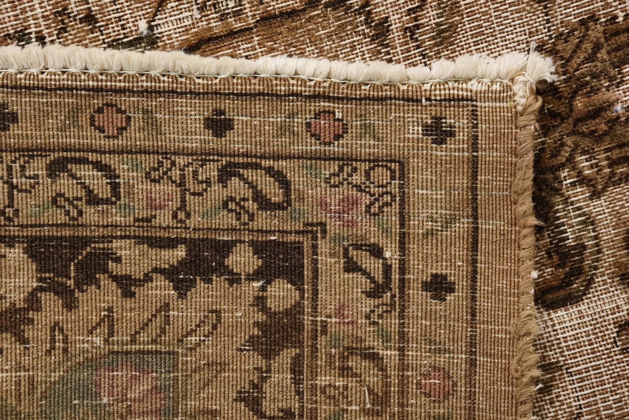 9' 10 x 12' Hand Knotted Ultra Vintage Persian Wool Rug