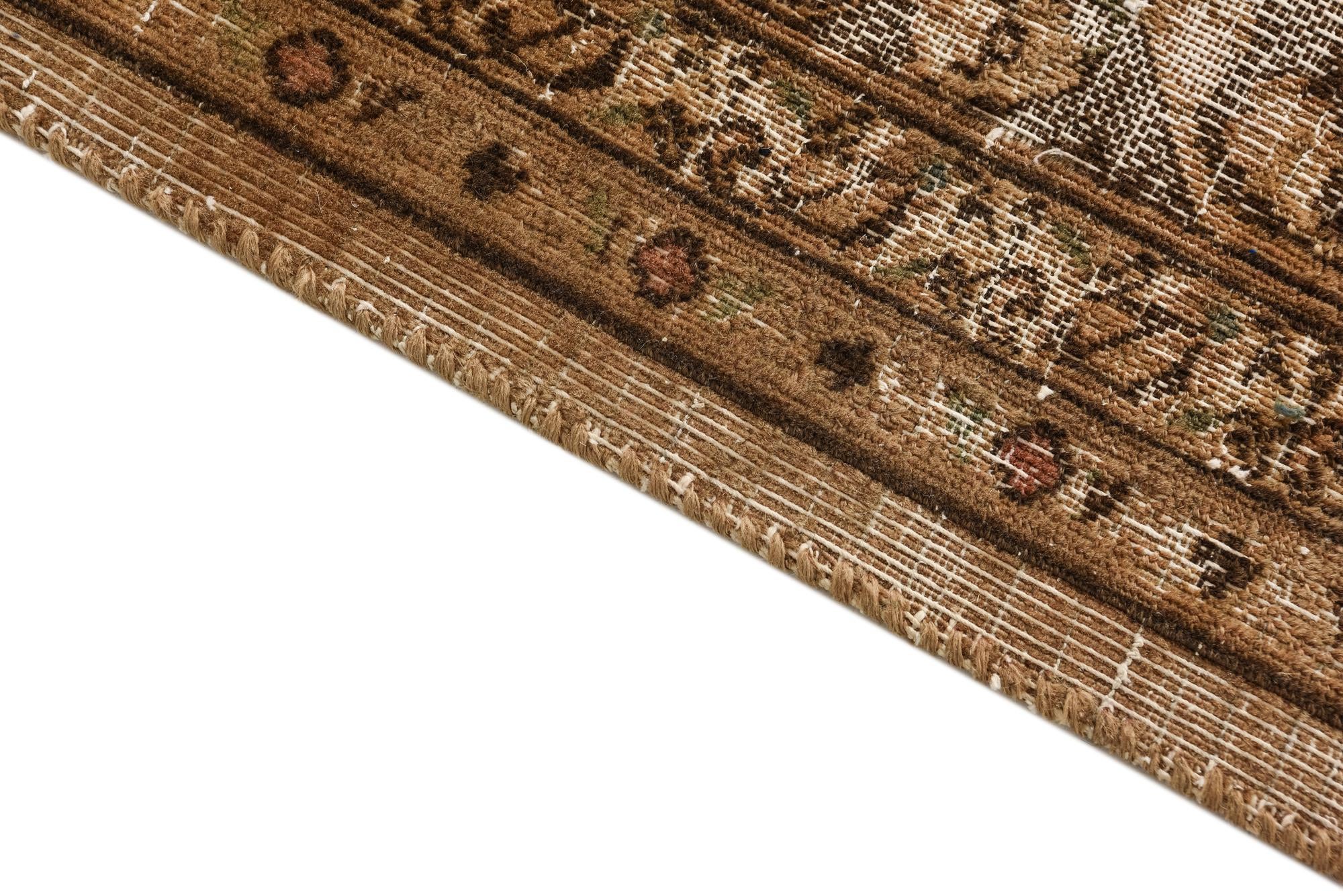 9' 10 x 12' Hand Knotted Ultra Vintage Persian Wool Rug