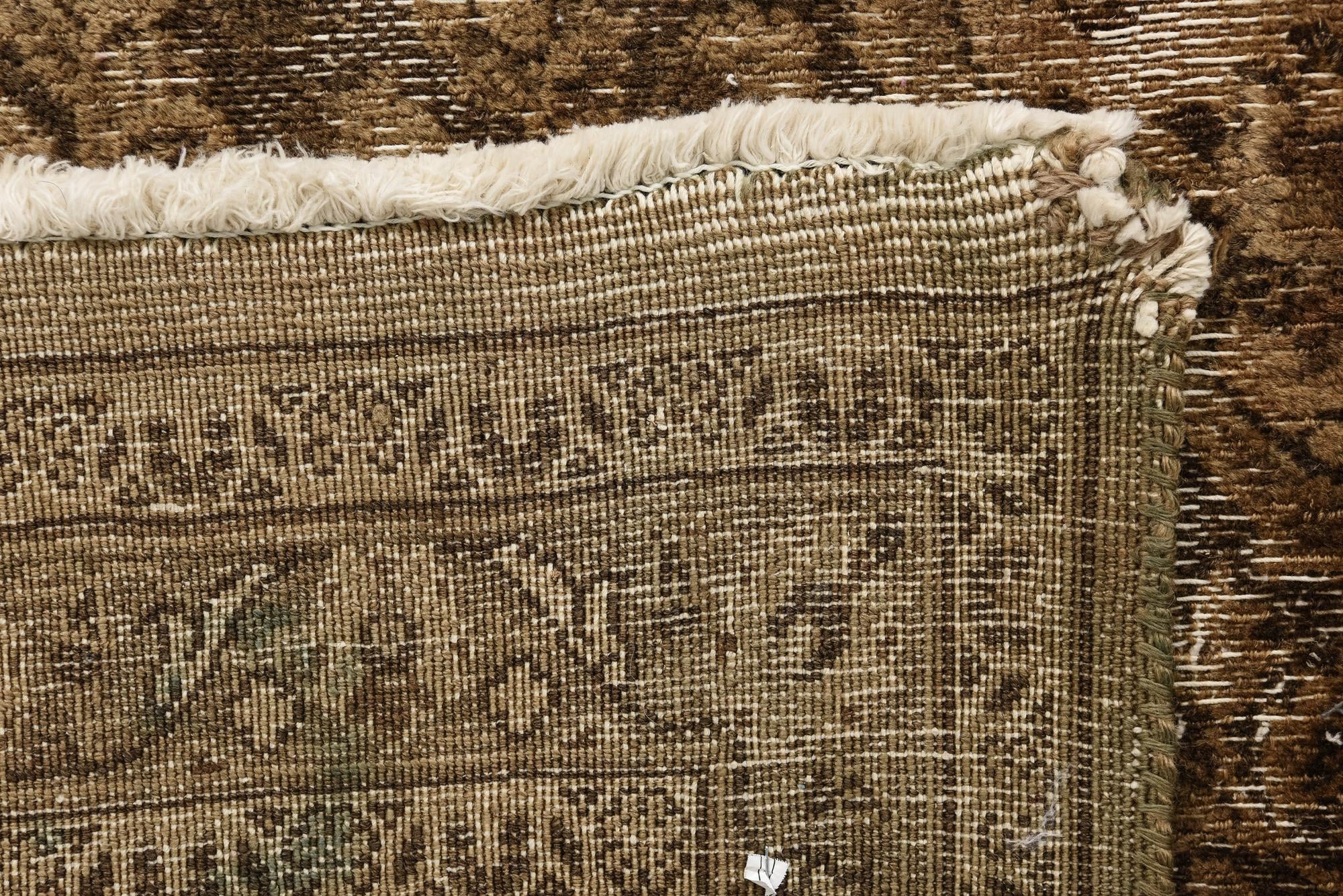 9' 5 x 12' 6 Hand Knotted Ultra Vintage Persian Wool Rug