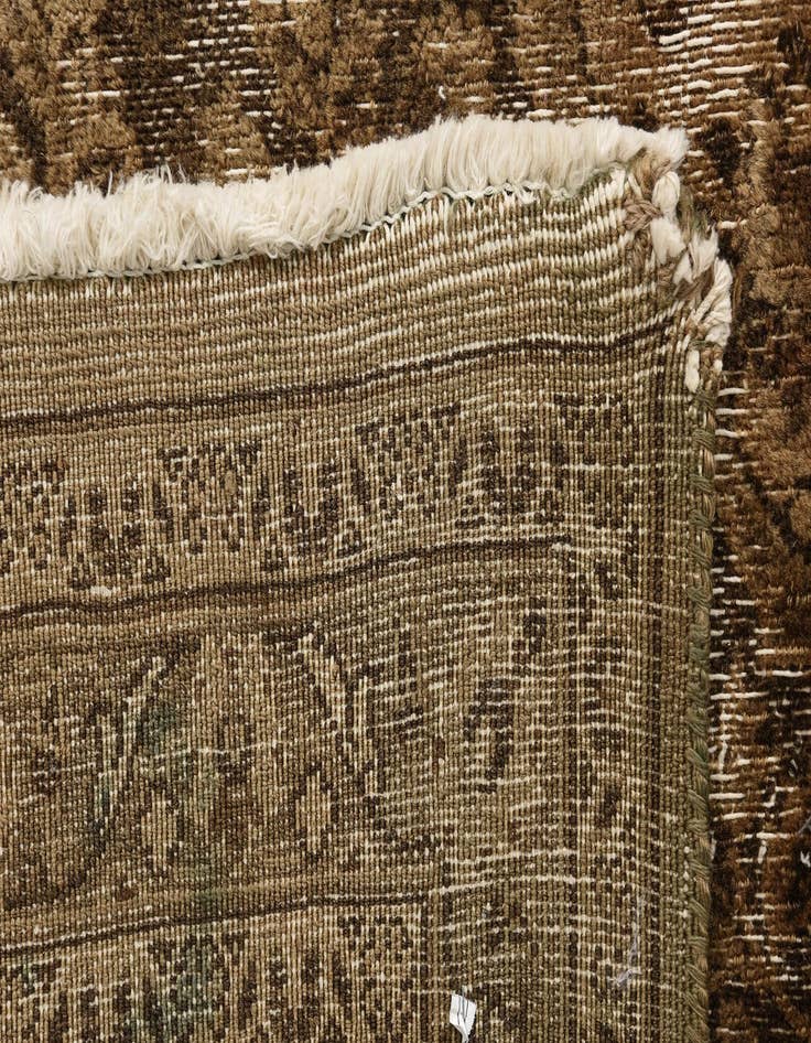 Detail image of 9' 5 x 12' 6  Hand Knotted Ultra Vintage Persian Wool Rug