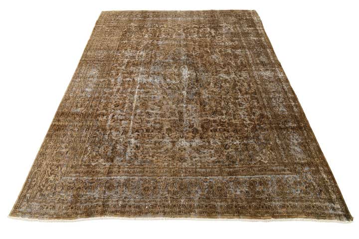 9' 5 x 12' 6 Hand Knotted Ultra Vintage Persian Wool Rug