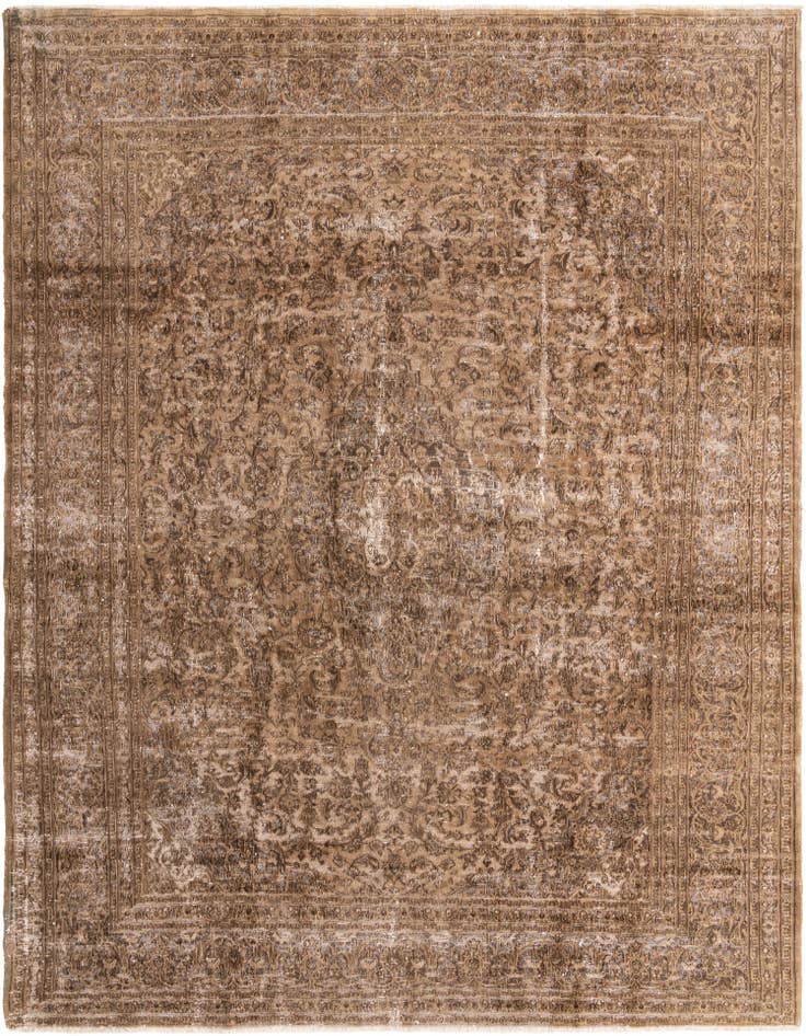 Detail image of 9' 5 x 12' 6 Hand Knotted Ultra Vintage Persian Wool Rug