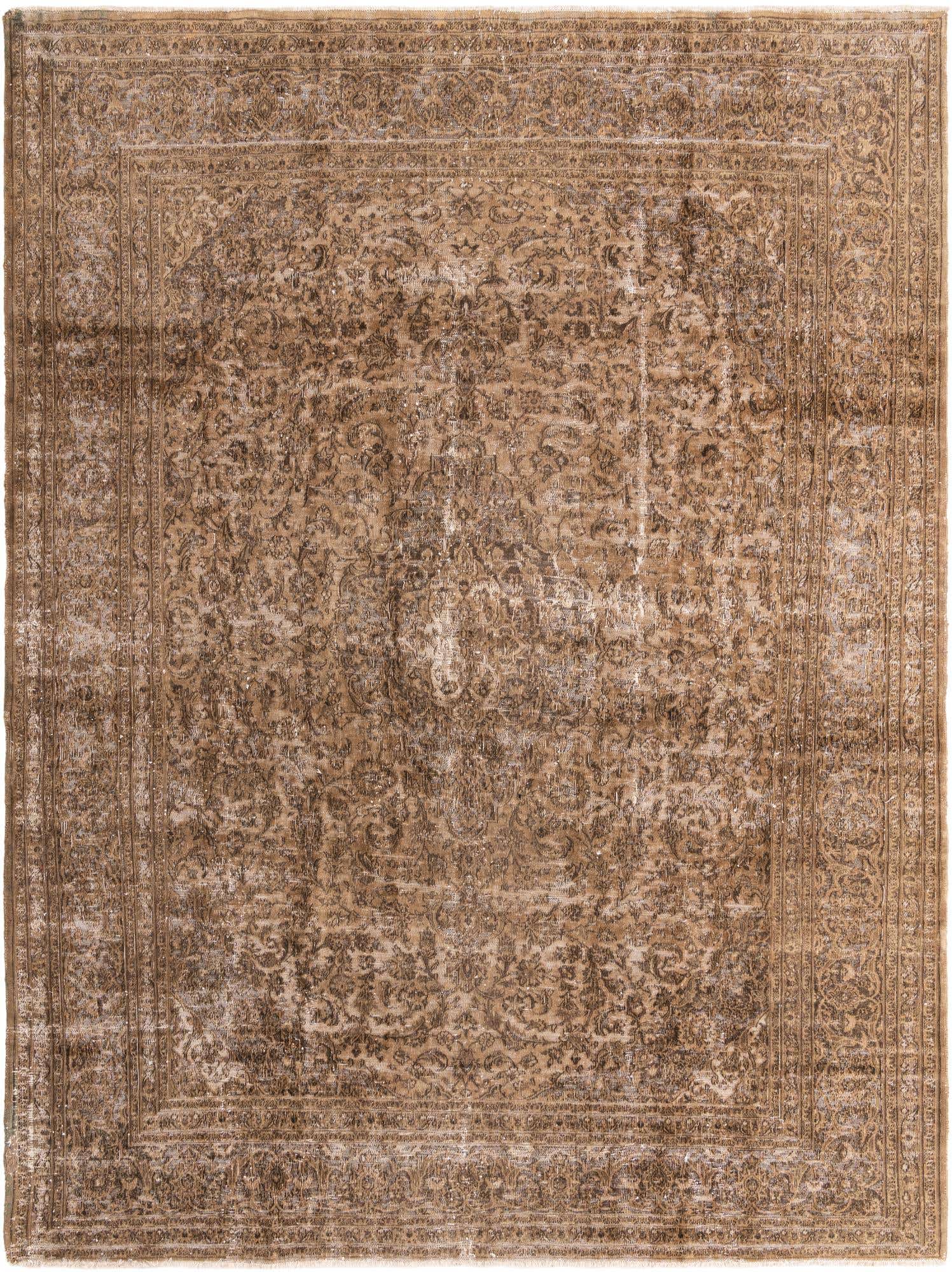 9' 5 x 12' 6 Hand Knotted Ultra Vintage Persian Wool Rug