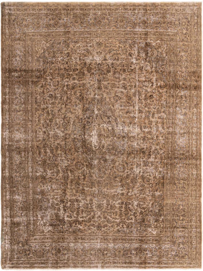 Detail image of 9' 5 x 12' 6 Hand Knotted Ultra Vintage Persian Wool Rug