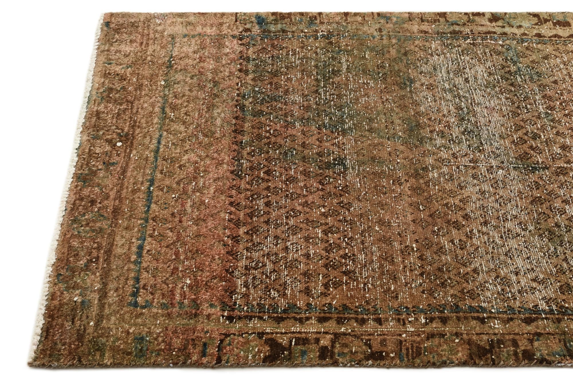 3' 6 x 6' Hand Knotted Ultra Vintage Persian Wool Rug