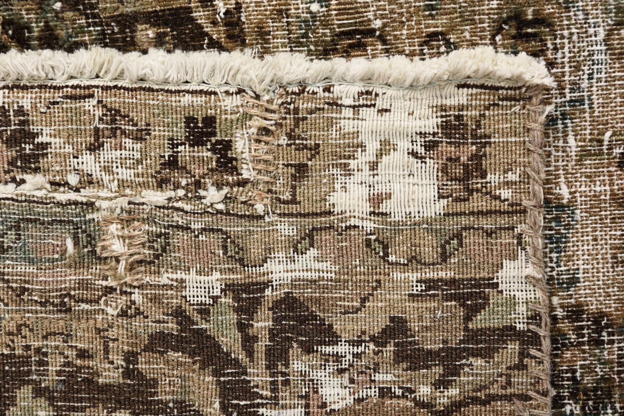 6' 7 x 10' 6 Hand Knotted Ultra Vintage Persian Wool Rug