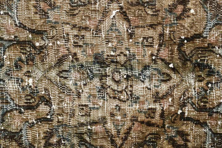6' 7 x 10' 6 Hand Knotted Ultra Vintage Persian Wool Rug