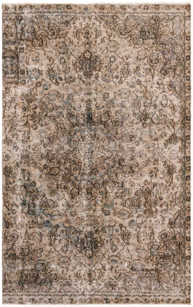 6' 7 x 10' 6 Hand Knotted Ultra Vintage Persian Wool Rug